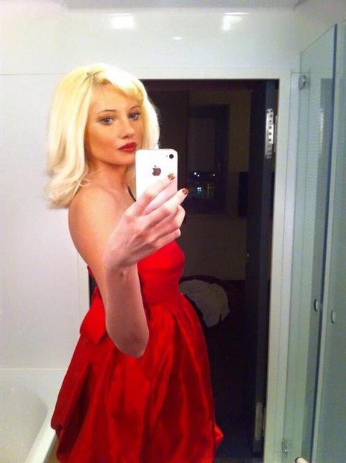 Julia Alexandratou taking a selfie