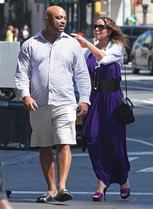 Mariah Carey strolls around New York City August 25, 2014