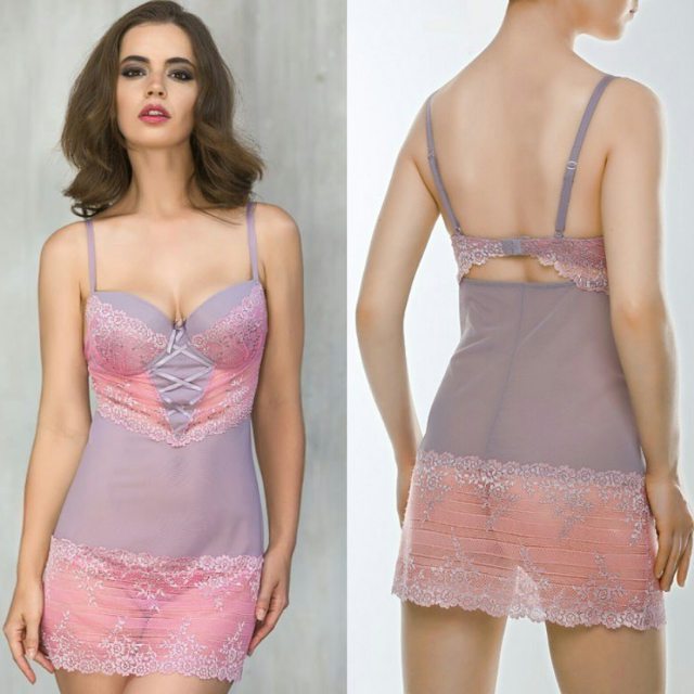 Lidia Savoderova in lingerie