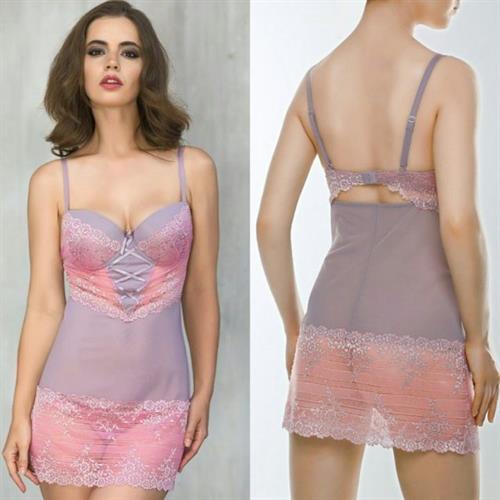 Lidia Savoderova in lingerie