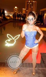 Emily Tisdale in lingerie