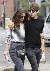 Keira Knightly & husband James Righton out shopping in North London September 3, 2014