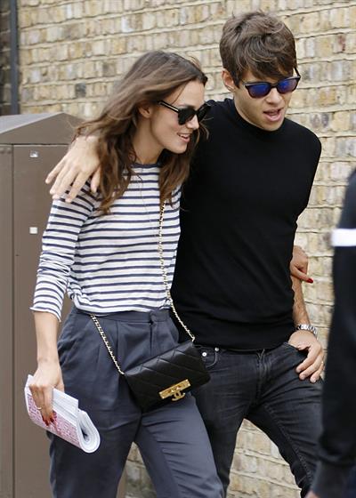 Keira Knightly & husband James Righton out shopping in North London September 3, 2014