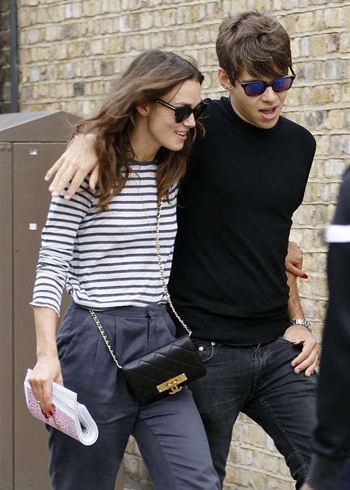Keira Knightly & husband James Righton out shopping in North London September 3, 2014