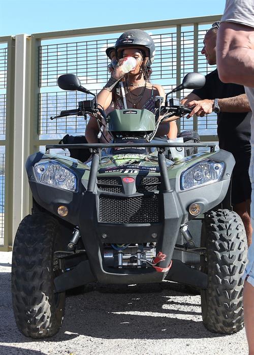 Rihanna in Calvi, Corsica