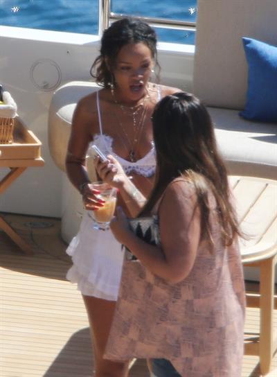 Rihanna in Calvi, Corsica