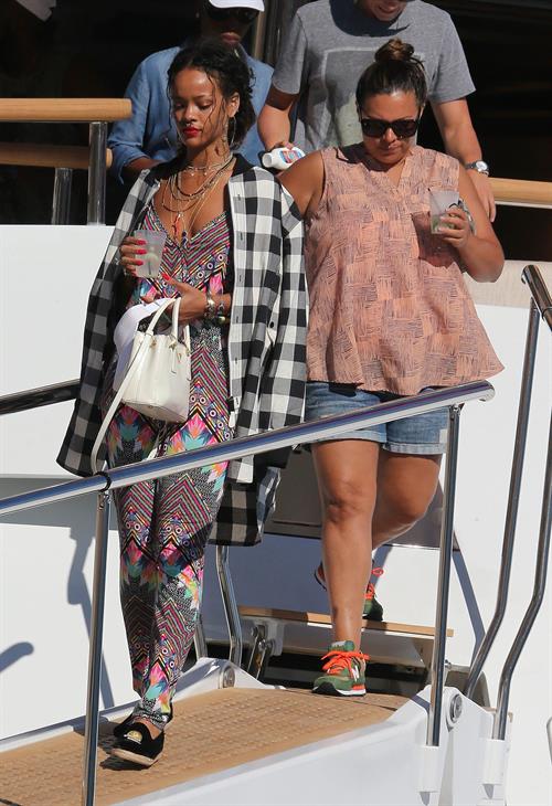Rihanna in Calvi, Corsica