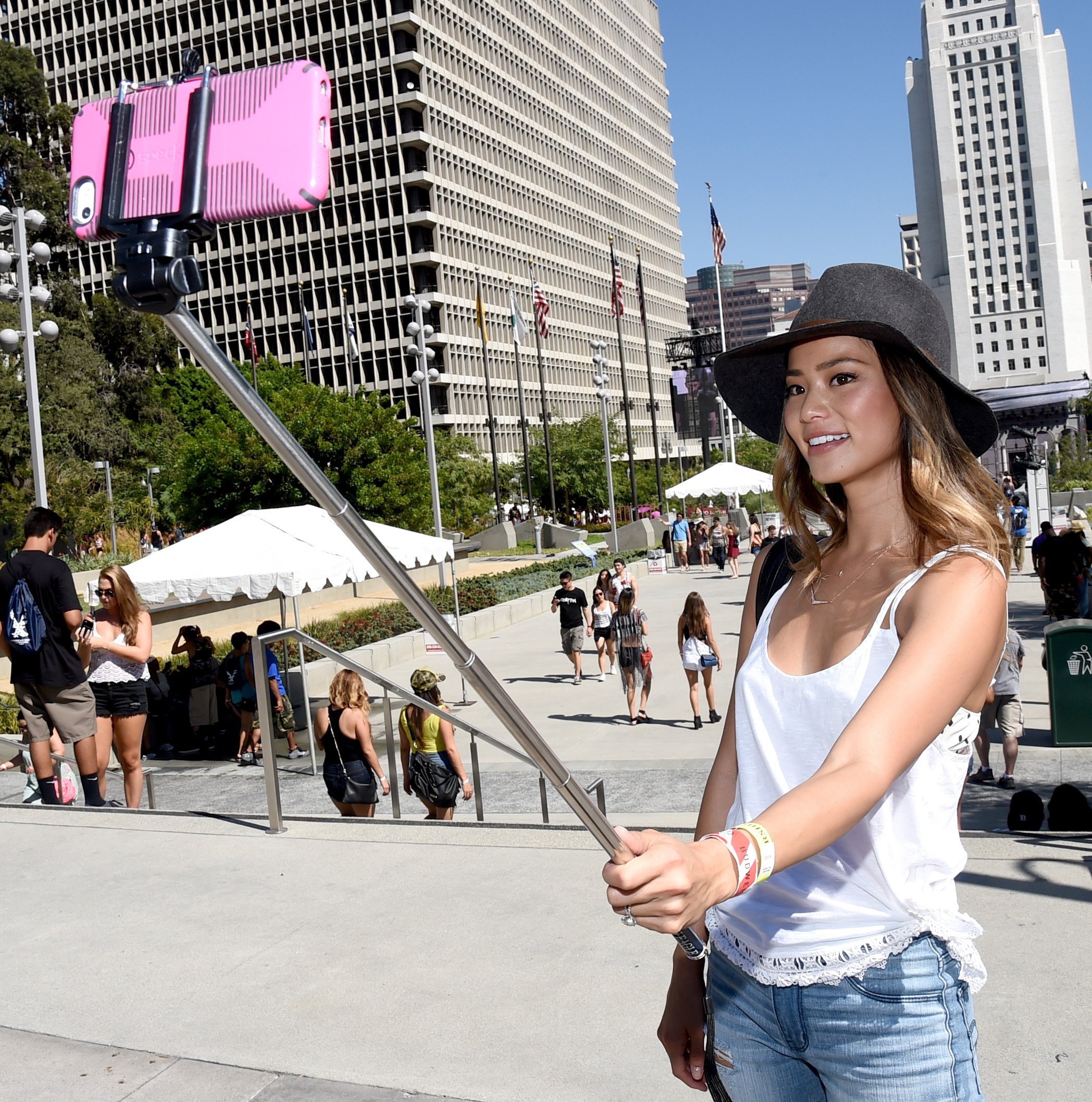 Jamie Chung at the 2014 Budweiser Made in America Festival in Los Angeles on August 30, 2014