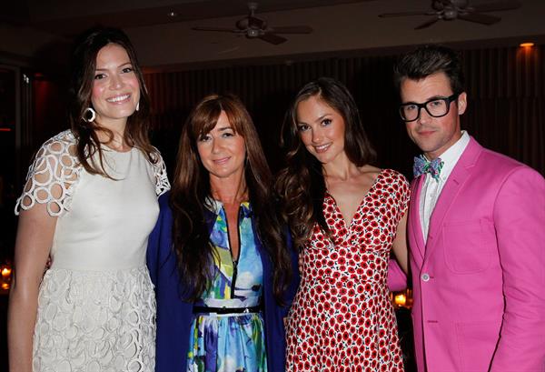 Minka Kelly, Jessica Alba and Mandy Moore at a dinner to celebrate Brad Goreski's book launch March 14, 2012 