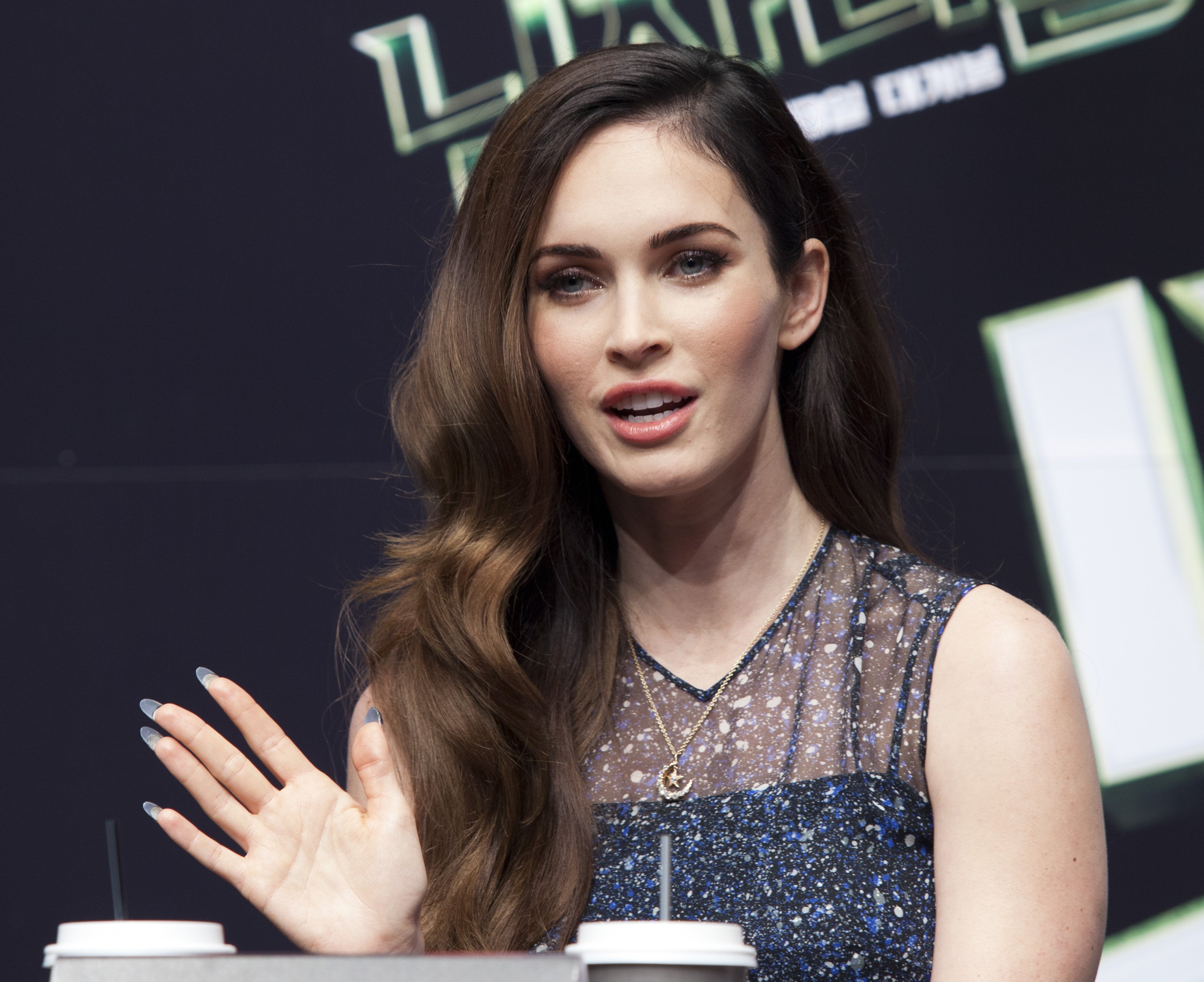 Megan Fox Teenage Mutant Ninja Turtles, press conference in Seoul August 27, 2014