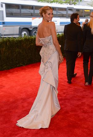 Heidi Klum at the Costume Institute Gala for the ‘PUNK: Chaos to Couture’ exhibition, May 6, 2013