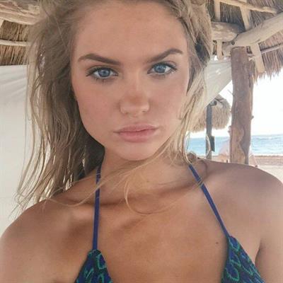 Alexandria Morgan in a bikini taking a selfie