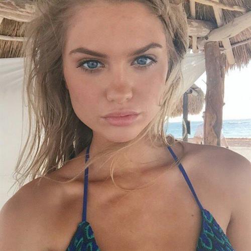 Alexandria Morgan in a bikini taking a selfie