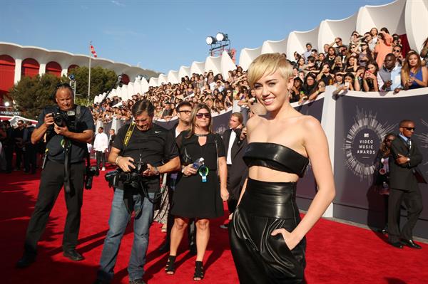 Miley Cyrus at the MTV Video Music Awards Aug. 24, 2014