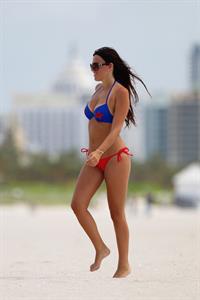 Claudia Romani in a bikini