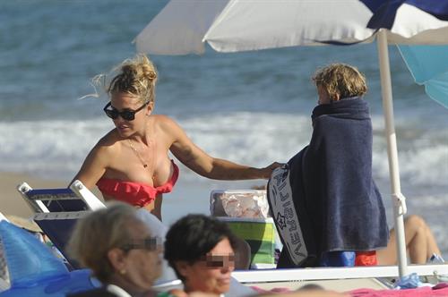 Ilary Blasi in a bikini