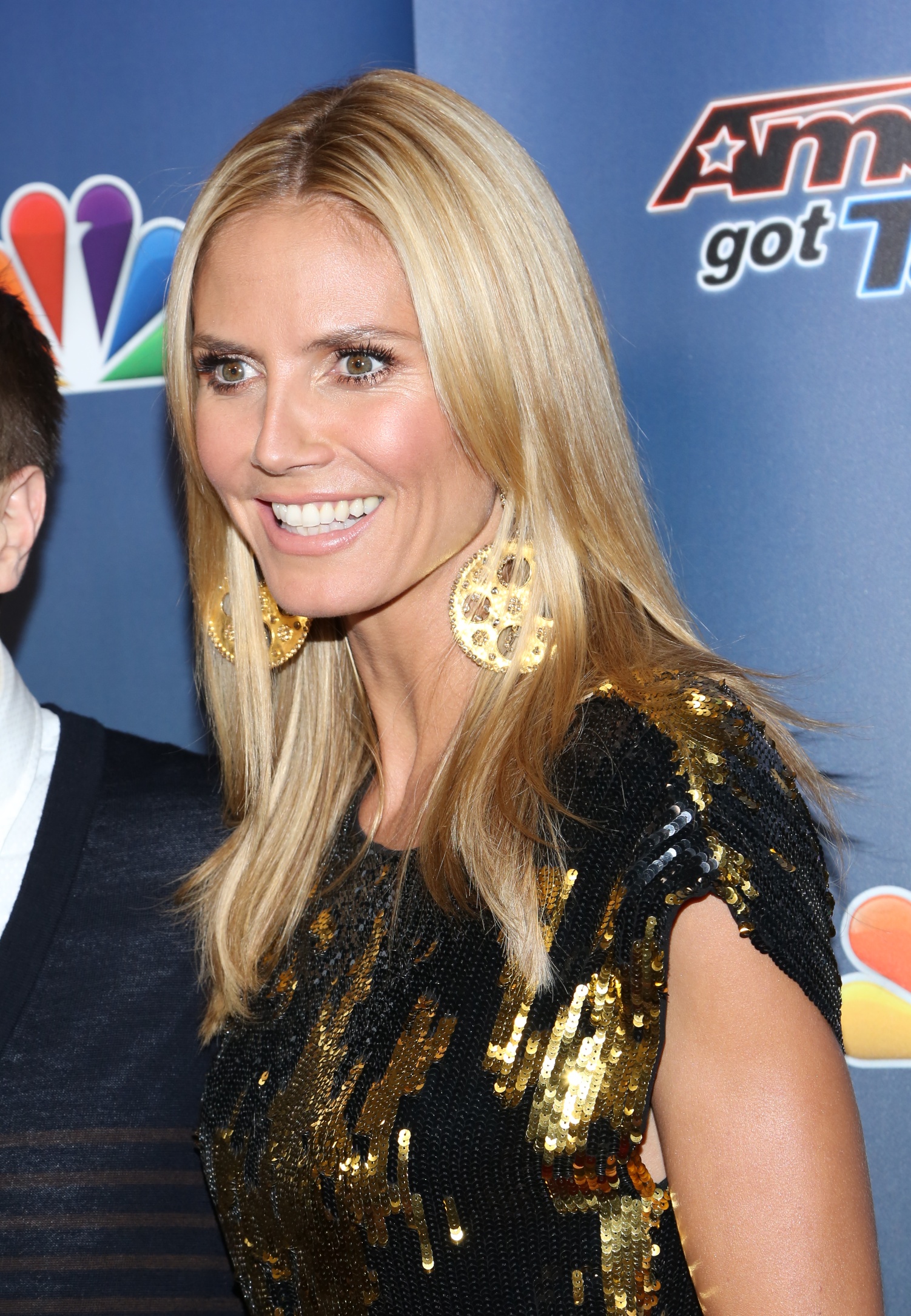 Heidi Klum at Americas Got Talent season 9 post show red carpet event on August 20, 2014