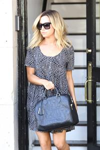 Ashley Tisdale leaving Nine Zero One Salon in West Hollywood