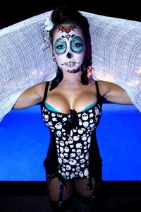 Emily Tisdale in lingerie