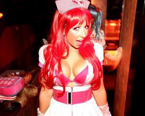 Emily Tisdale in a bikini