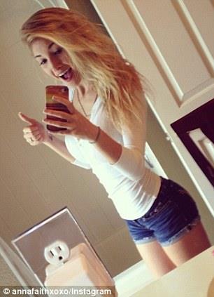 Anna Faith Carlson taking a selfie