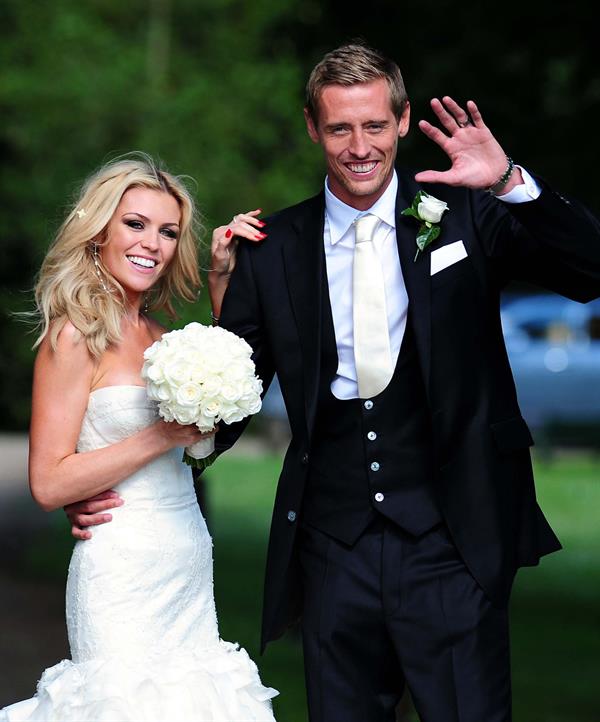 Abigail Clancy wedding day June 30, 2011