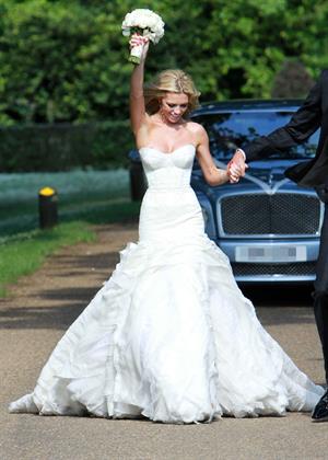Abigail Clancy wedding day June 30, 2011