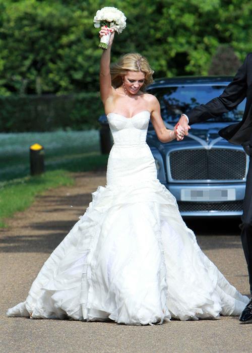 Abigail Clancy wedding day June 30, 2011