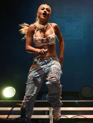 Rita Ora performs on Day 2 of the V Festival August 17, 2014