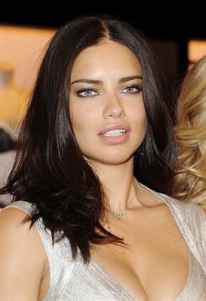 Adriana Lima at Victoria's Secret Valentines Day promotional event at Victorias Secret Soho in New York 