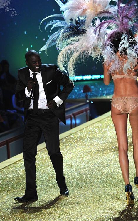 Adriana Lima on the runway at Victoria's Secret Fashion Show 2010