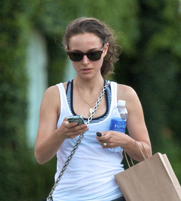 Natalie Portman - leaving the gym in LA 6/28/12  