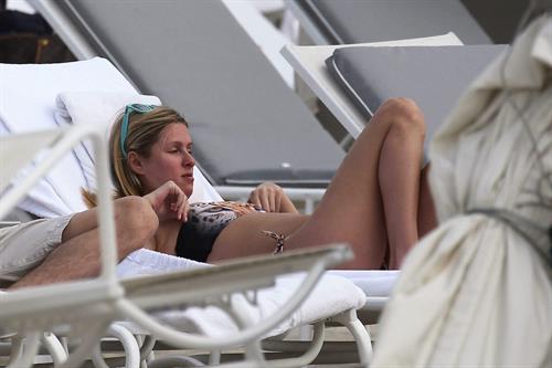 Nicky Hilton Hotel pool in Miami - December 31, 2012