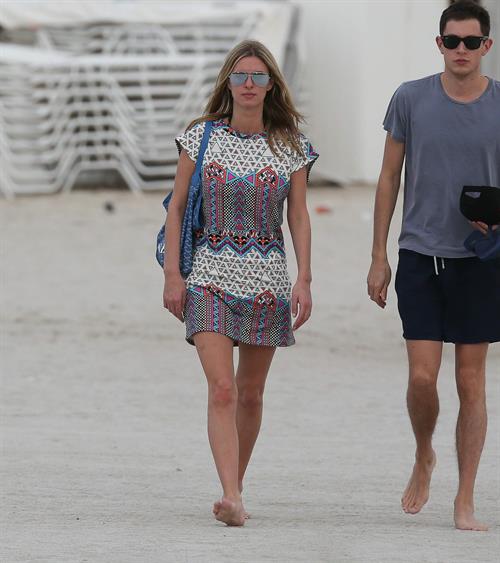 Nicky Hilton Hotel pool in Miami - December 31, 2012