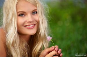 Talia Blonde at the lake