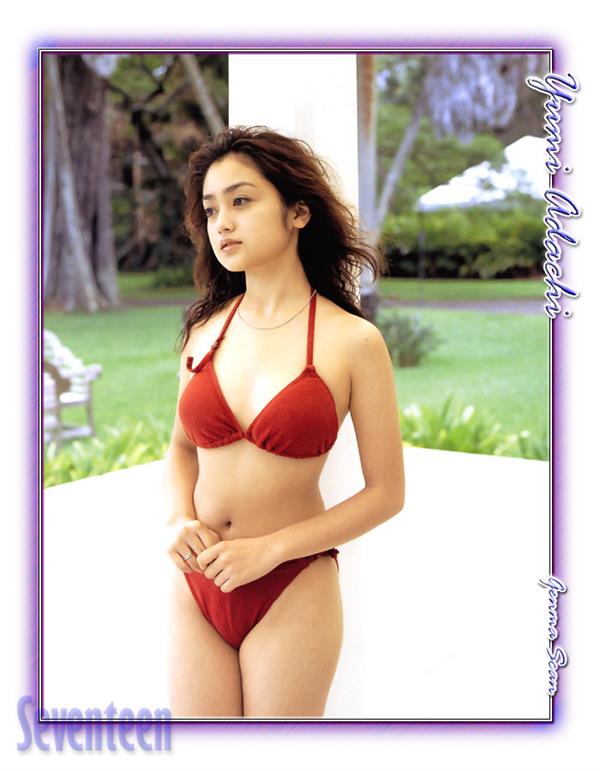 Yumi Adachi in a bikini