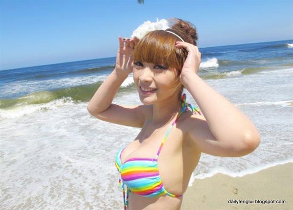 Ada Liu Yan in a bikini