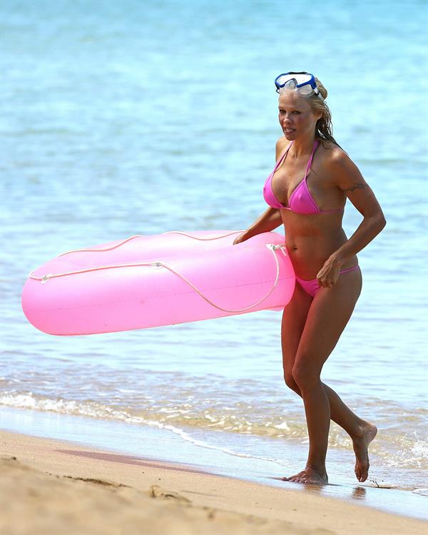 Pamela Anderson and e-husband Rick Salomon continue their Hawaiian vacation - August 15, 2013 