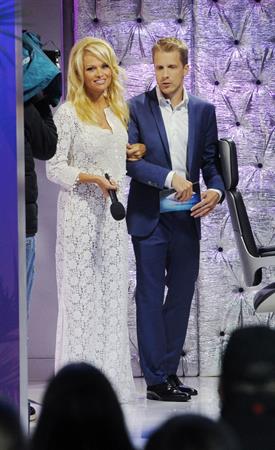 Pamela Anderson Attends the TV Show Promi Big Brother in Berlin 24.09.13 