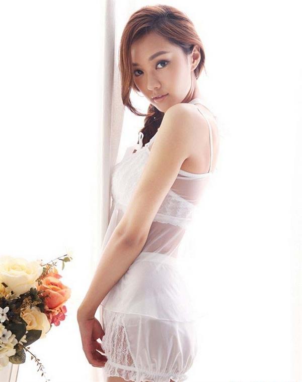 Chrissie Chau in lingerie