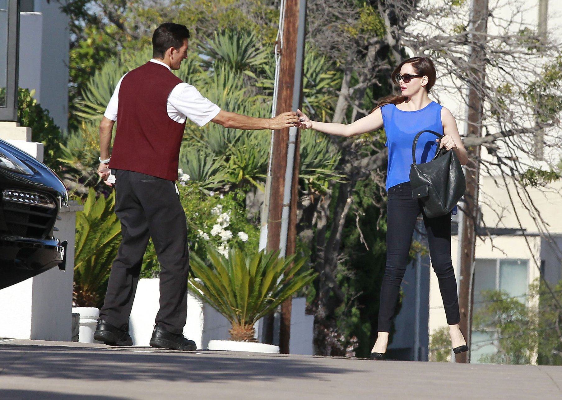 Rose McGowan - Arriving at a hotel in Century City - August 9,2012
