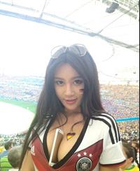 Fan Ling in a bikini