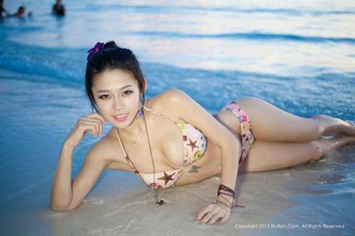 Luvian Ben Neng in a bikini