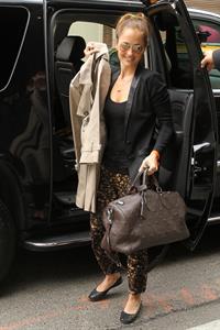 Minka Kelly outside her hotel New York City 3/5/2012