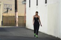 Minka Kelly walking to her car in Hollywood on July 5, 2012