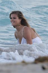 Nina Agdal Photoshoot for Bebe in Miami - November 12, 2013 
