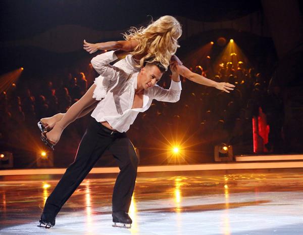 Pamela Anderson Appears in the TV Show Dancing on Ice, UK 06/01/13 