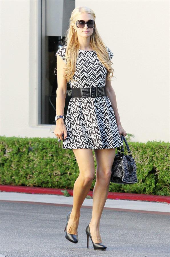 Paris Hilton at the Sunset Plaza in West Hollywood September 5, 2013