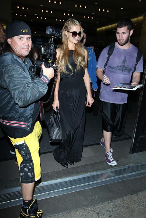 Paris Hilton arrive at LAX Airport 9/30/13