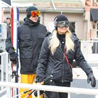 Paris Hilton enjoying a day in the mountains of Aspen December 18, 2012 